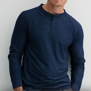 Apt. 9 Dark Blue Long Sleeve Henley